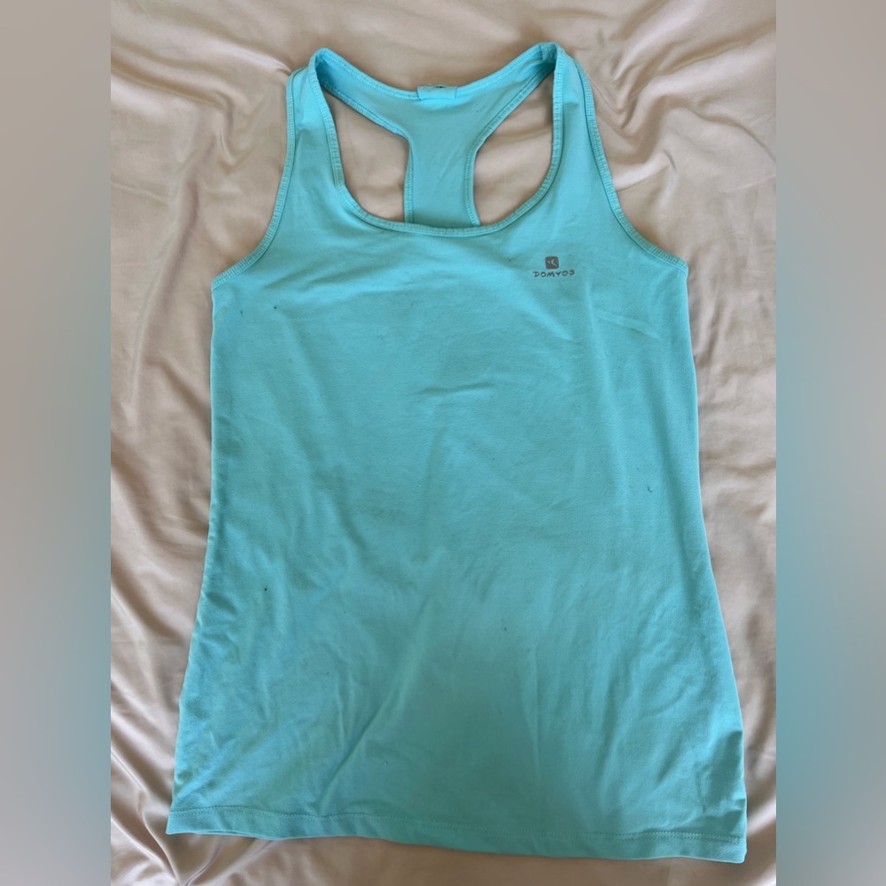 DOMYOS Exercise Tank Top Light Blue (Decathalon)